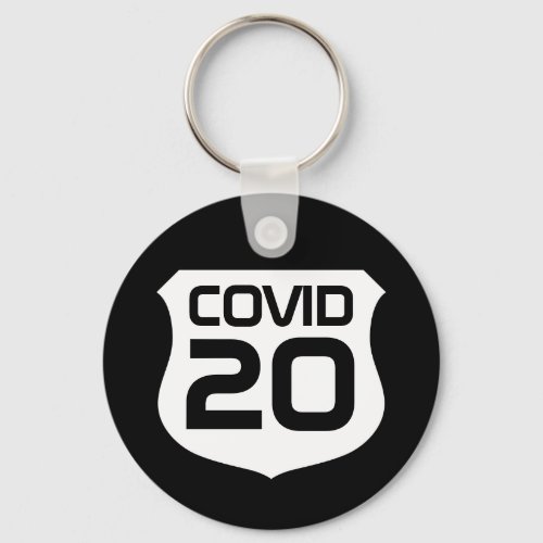 Covid 2020 pandemic remembrance keychain