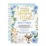 Covid Boy Shower By Mail Pandemic Woodland Animal Invitation Covid Boy Shower By Mail Pandemic Woodland Animal Invitation