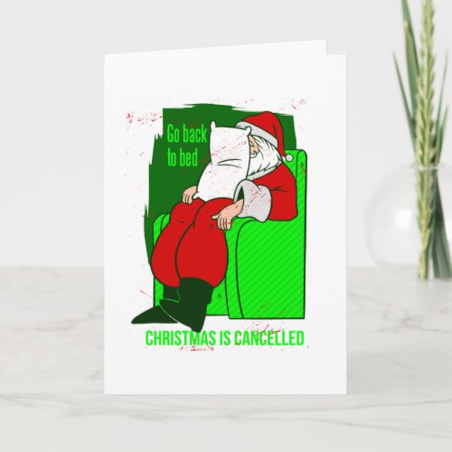 covid christmas cancelled santa claus funny invitation