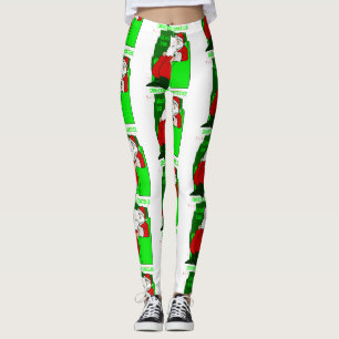 covid christmas cancelled santa claus funny leggings