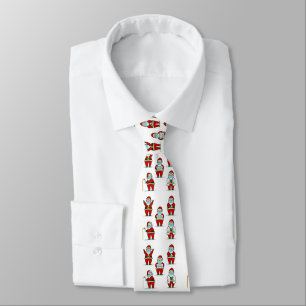 covid christmas face mask doctor santa claus neck tie