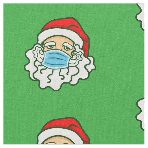 covid christmas face mask santa claus beard fabric