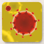 Covid Coasters - Yellow Red