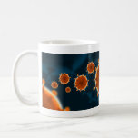 Covid Coffee Mug - Navy / orange