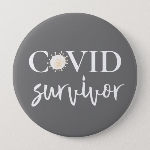Covid Coronavirus Survivor Button