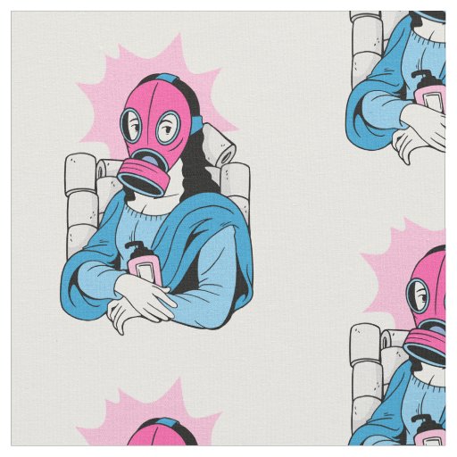 covid face mask mona lisa funny fabric