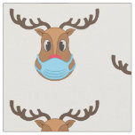 covid face mask reindeer ugly christmas fabric