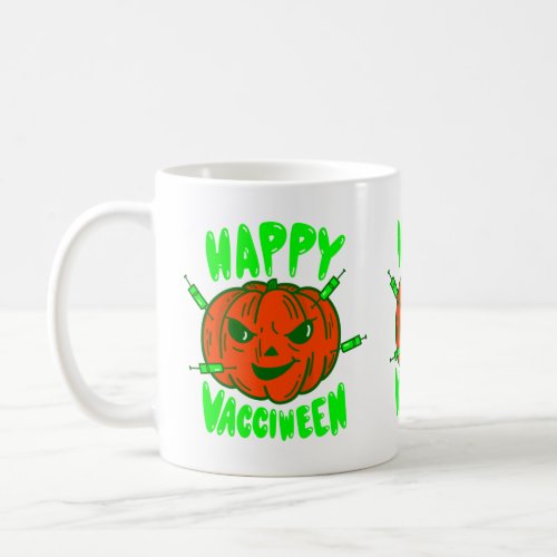 covid halloween vaccine pumpkin vacciween coffee mug