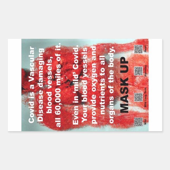 Covid is a vascular disease paper stickers (Front)