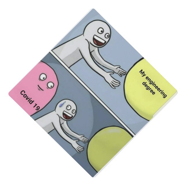 COVID Meme Graduation Cap Topper (Front)