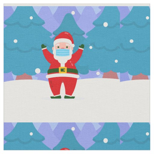 covid merry christmas face mask santa claus fabric