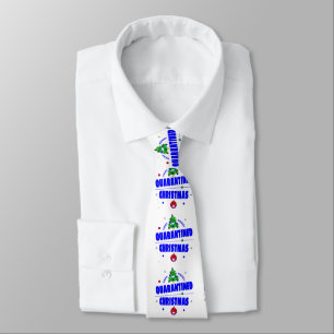 covid merry christmas tree lockdown quarantine neck tie