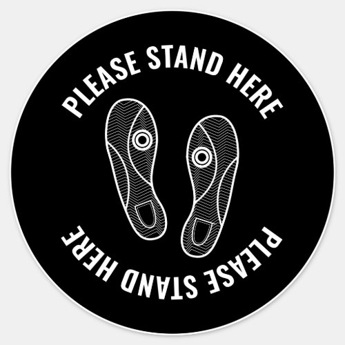 Covid Please Stand Here Sneaker Print Change Color Sticker