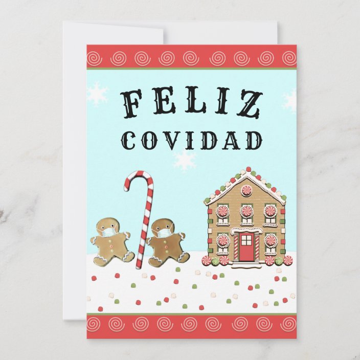 Covid Quarantine Christmas holiday cards