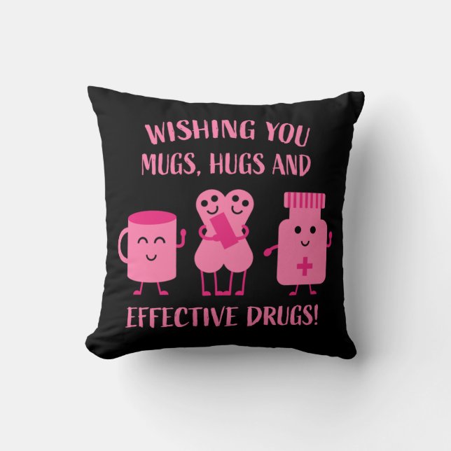 Covid Recovery Get Well Soon  Throw Pillow (Front)