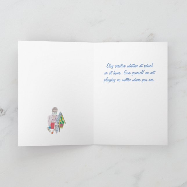 Covid safe art class card (Inside)