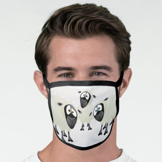 Covid sheep mask (Worn Him)
