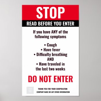 Covid Stop Business Poster by Naokko at Zazzle