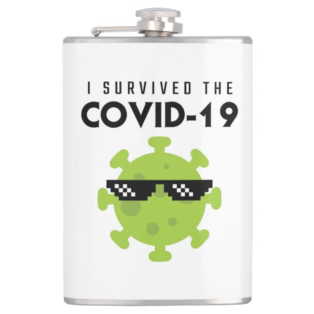 COVID Survivor Flask (Front)