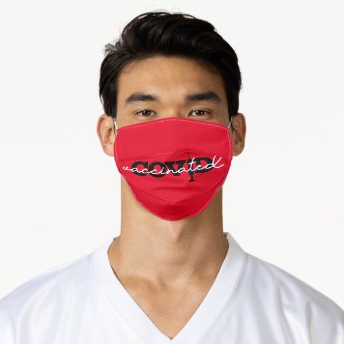 Covid Vaccinated  Coronavirus Vaccination Adult Cloth Face Mask