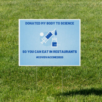 Covid Vaccine Yard Sign