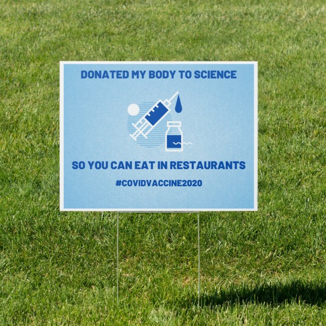 Covid Vaccine Yard Sign (Insitu)