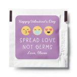 Covid Valentine Emoji Hand sanitizer - Purple