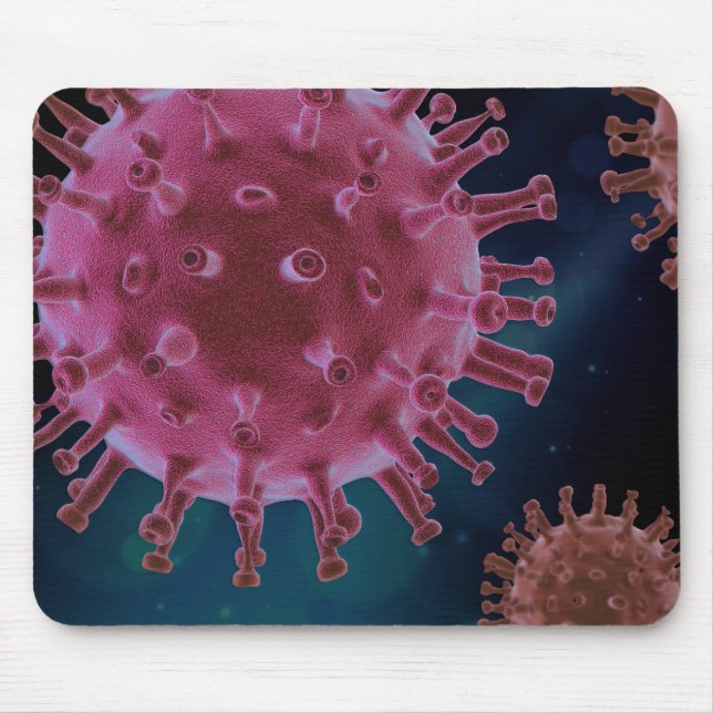 Covid Virus Biology Mouse Pad (Front)