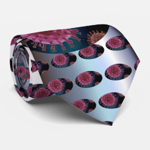 Covid Virus Biology Neck Tie