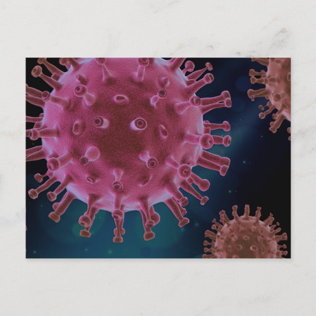Covid Virus Biology Postcard (Front)