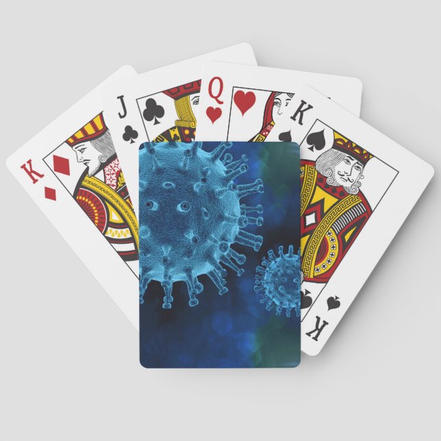 Covid Virus Infection Pathogen Poker Cards (Back)