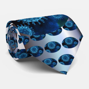 Covid Virus Pathogen Infection Neck Tie