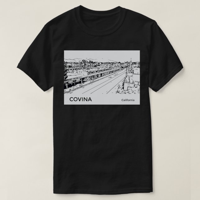 Covina California TShirt (Design Front)