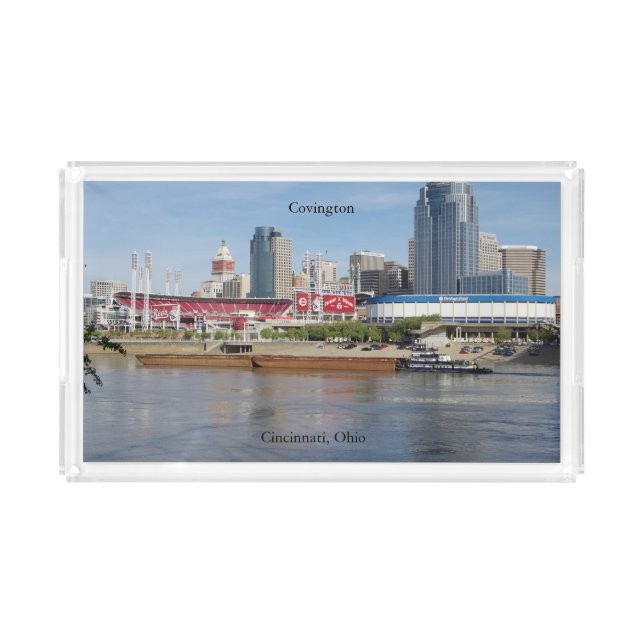 Covington & Barges acrylic tray (Front)