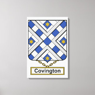 Covington Family Crest Canvas Print