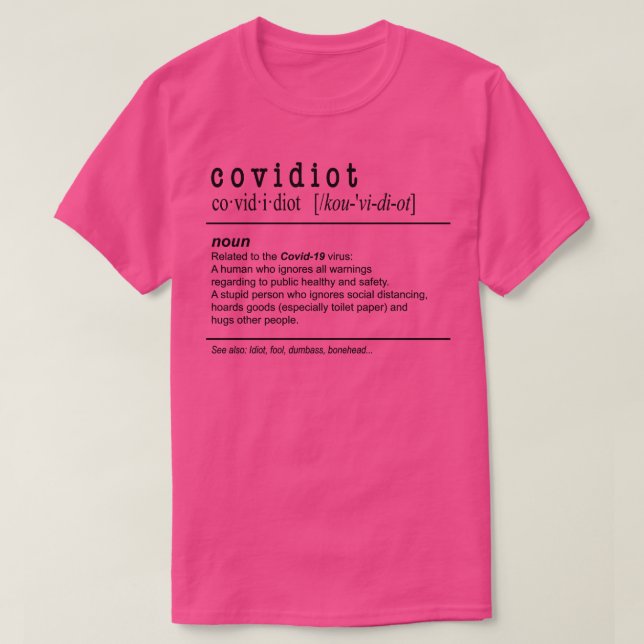 CovNoun Virus T-Shirt (Design Front)