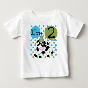 Cow 2nd Birthday Baby T-Shirt