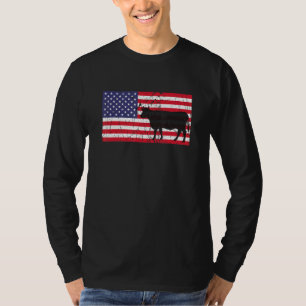 Cow 4th of July Matching Family USA  Patriotic Far T-Shirt
