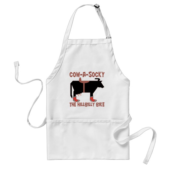 Cow A Socky Adult Apron (Front)