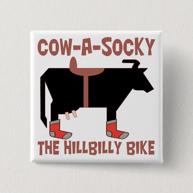 Cow A Socky Button (Front)
