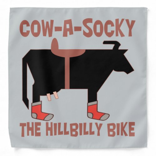 Cow_A_Socky The Hillbilly Bike Biker Dew Rag Bandana