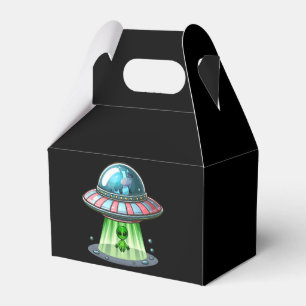 Cow Abducting Alien Favor Boxes