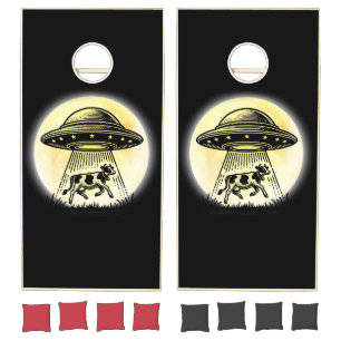 Cow Abduction Cornhole Set