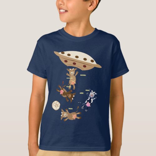 Cow abductions T_Shirt