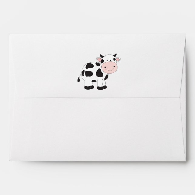 Cow All Occasions Blank Envelope (Back (Top Flap))