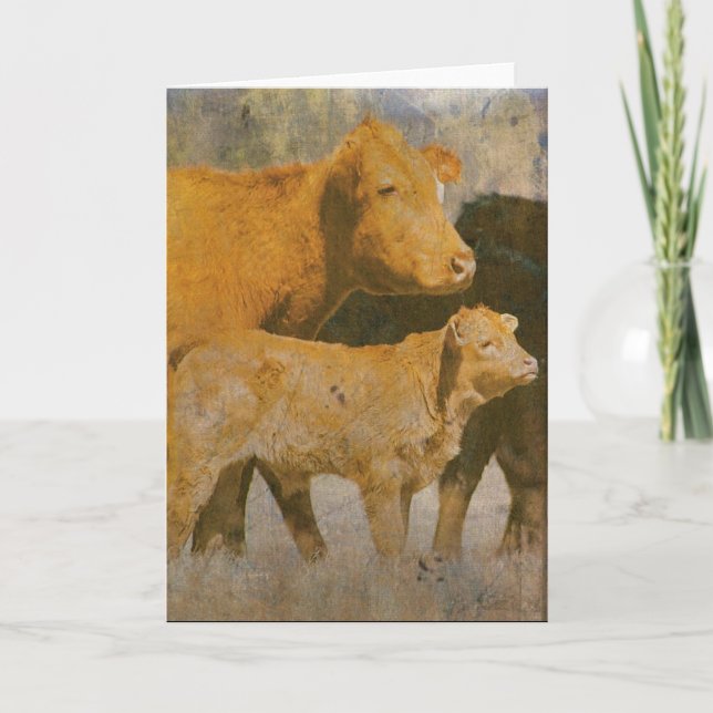 Cow and Calf Card (Front)