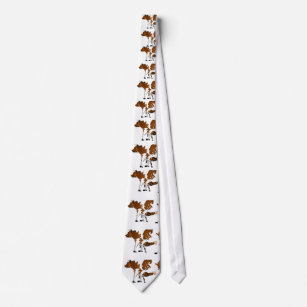 cow and calf neck tie