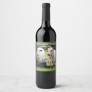 Cow and Calf - Personalized Wine Label