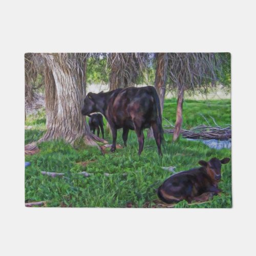 Cow and Calves Doormat