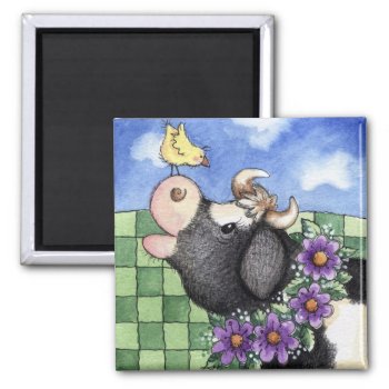 Cow And Chick - Magnet by marainey1 at Zazzle